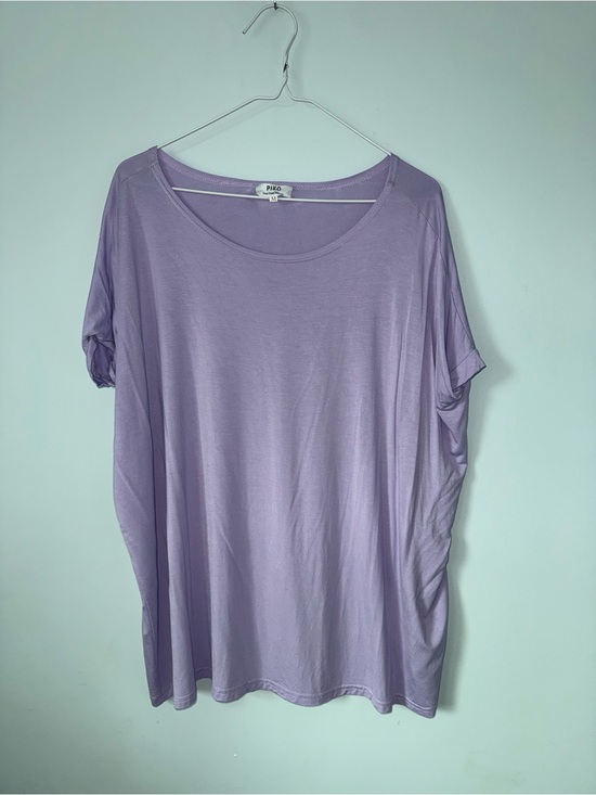 Piko 1988 Tops - Piko 1988 Lavender Short Sleeve Scoop Neck Top